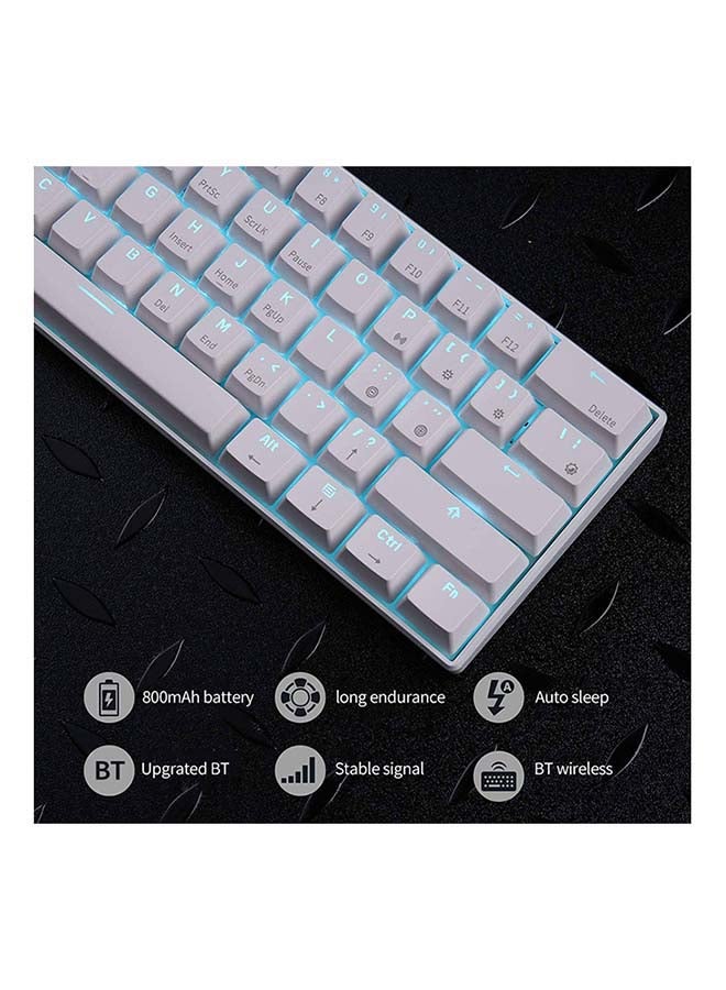 61 Keys Wired/Wireless Keyboard Black