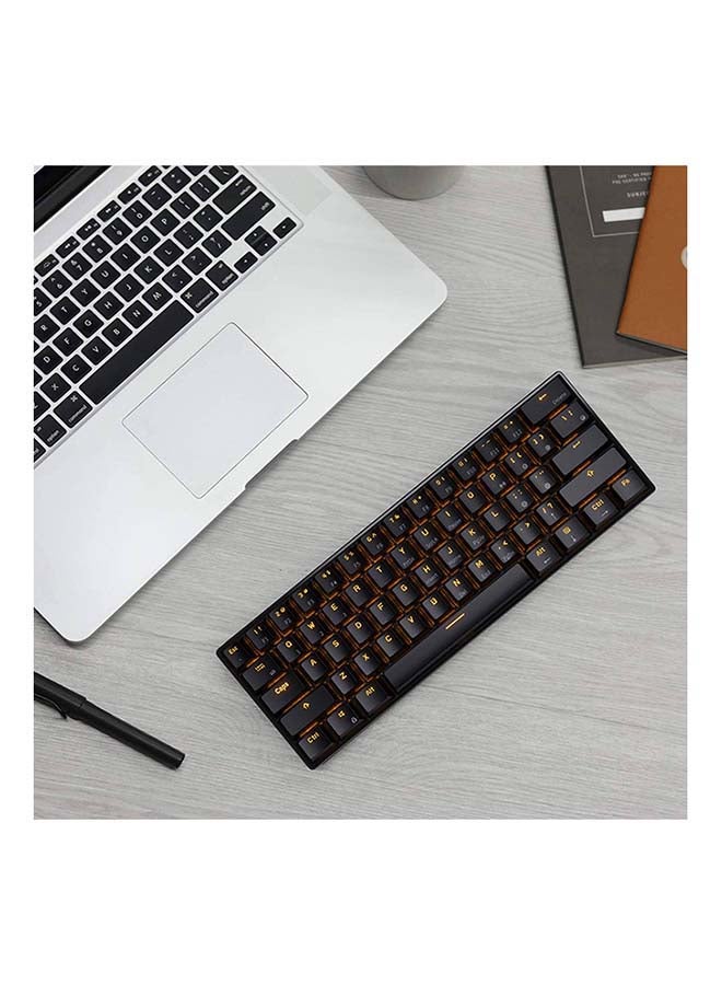 61 Keys Wired/Wireless Keyboard Black