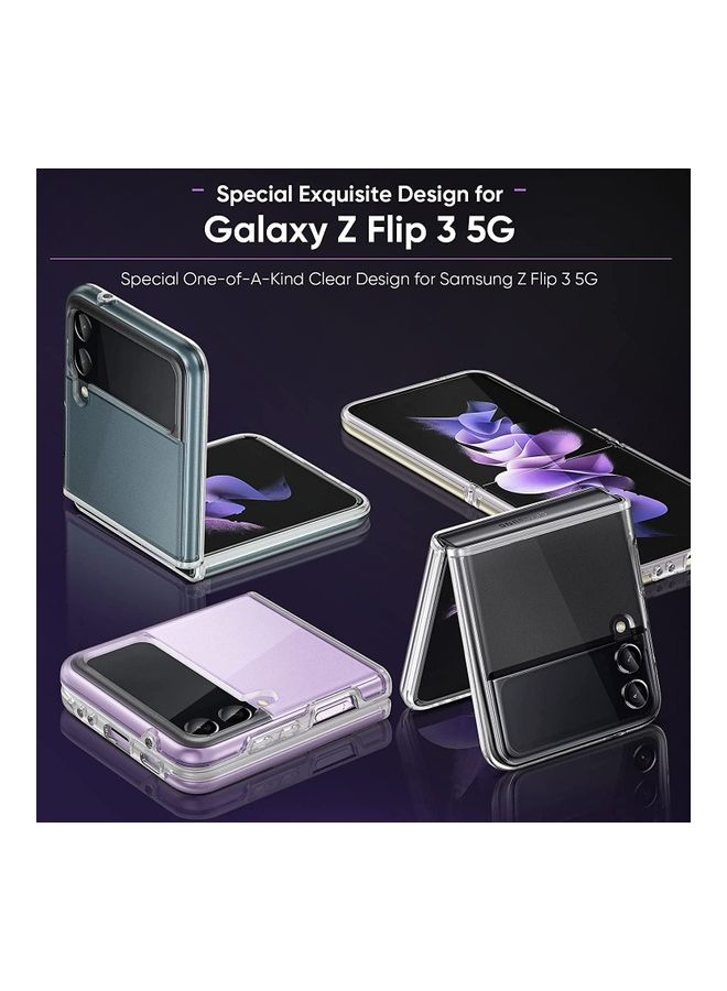 Rock Pow Shockproof Non-Slip Protective Case Cover For Samsung Galaxy Z Flip 3 5G Clear - Image 2