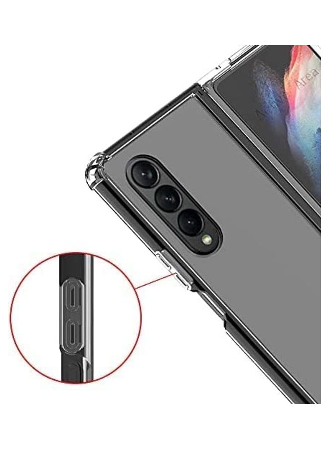 Rock Pow Unique Crystal Case Cover For Samsung Galaxy Z Fold 3 Clear  - Image 3