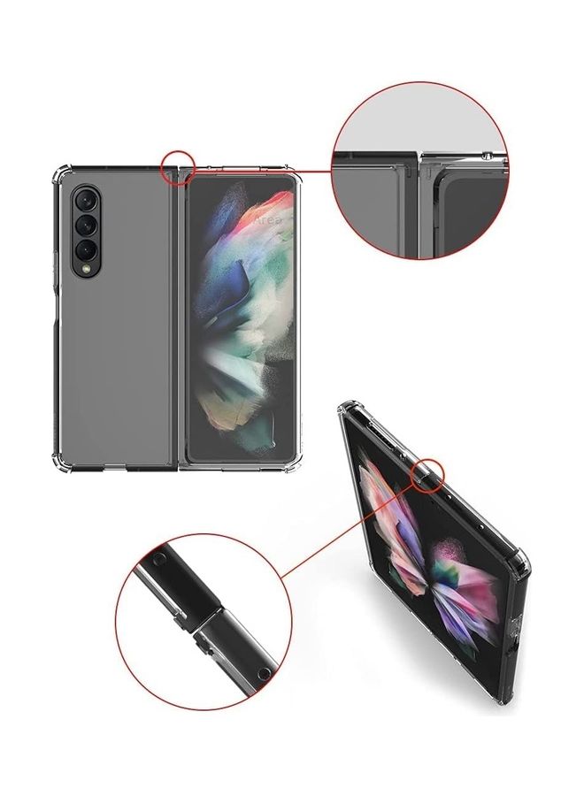 Rock Pow Unique Crystal Case Cover For Samsung Galaxy Z Fold 3 Clear  - Image 5