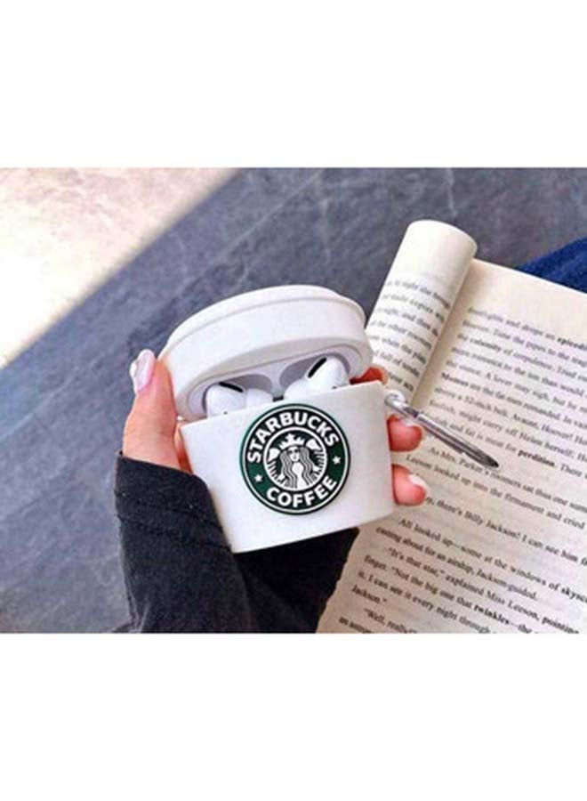 Beauenty - Starbucks Coffee Cup Themed Protective Case For Apple AirPods Pro White/Green - Image 1