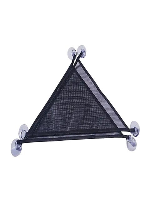 2-Piece Reptile Hammock Lounger Resting Hanging Mesh Net Black 48cm