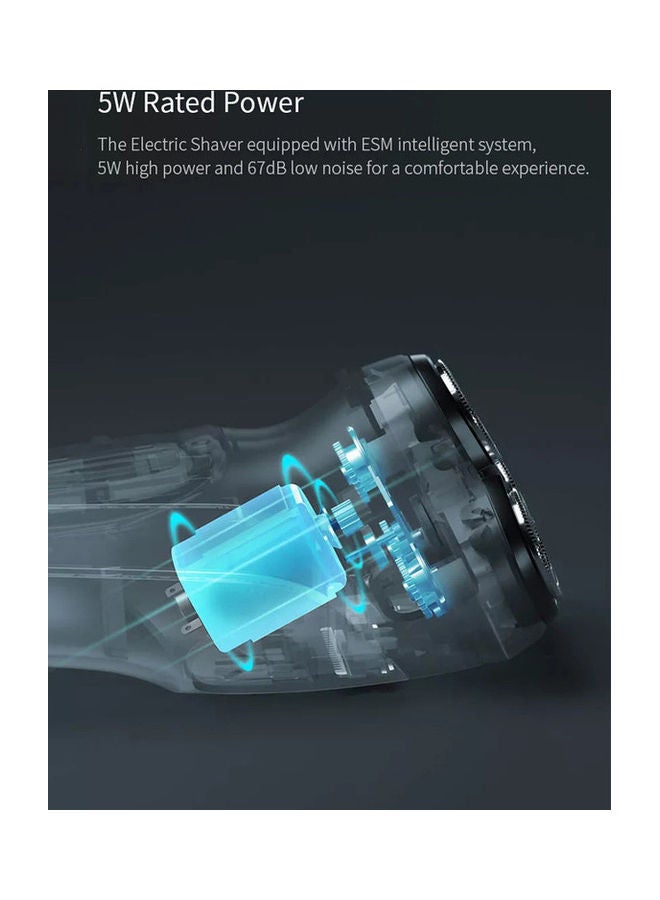 إنشن ماكينة حلاقة بلاك ستون الكهربائية ثلاثية الأبعاد أسود 15.5X5.3X5.3سم - Image 5