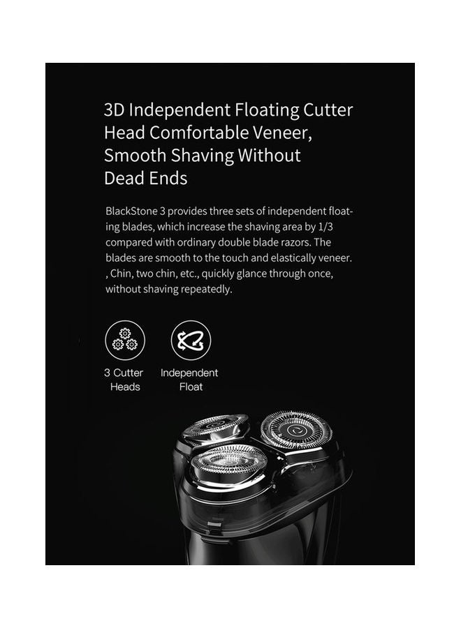 ENCHEN - 3D Floating Head USB Electric Shaver Black 15.5X5.1X5.1cm - Image 1