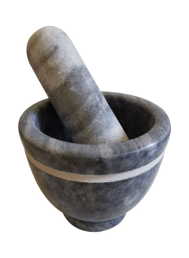 Mortar And Pestle Set Crusher Grinder Bowl Multicolour 10x10.5cm  - Image 1