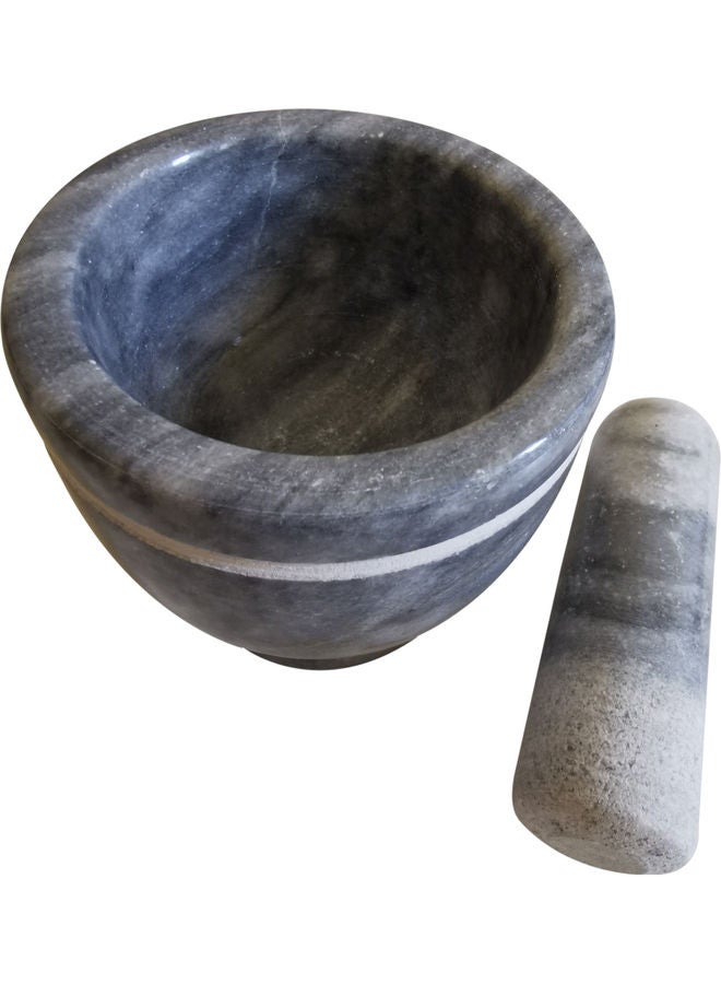 Mortar And Pestle Set Crusher Grinder Bowl Multicolour 10x10.5cm  - Image 2