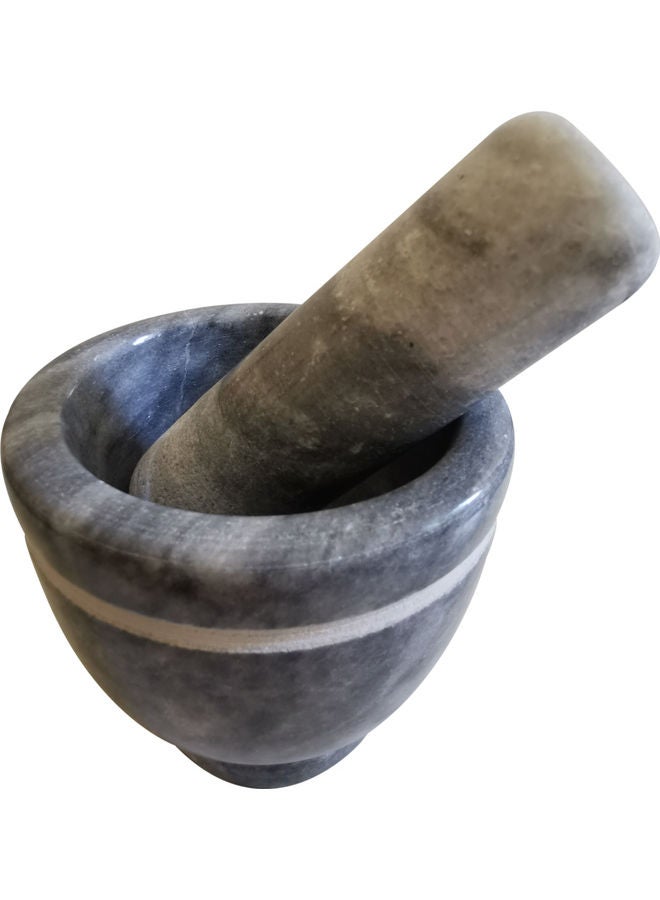 Mortar And Pestle Set Crusher Grinder Bowl Multicolour 10x10.5cm  - Image 3