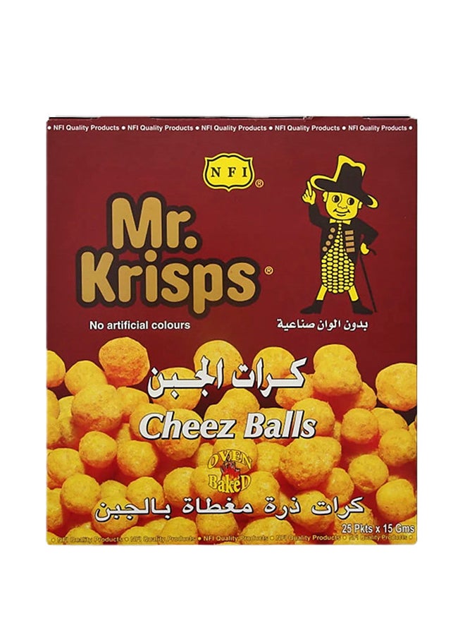 Mr.Krisps - Cheese Balls 15grams Pack of 25 - Image 1