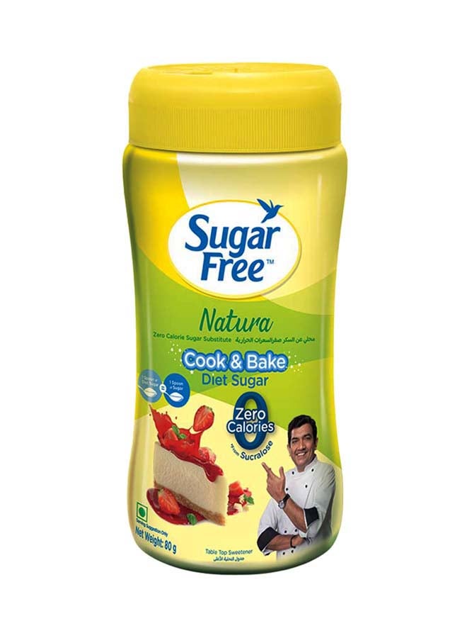 Sugar Free Natura Cook And Bake Diet Sugar 80grams - Image 1