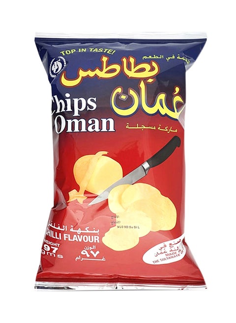 Chilli Flavour Potato Chips 97grams