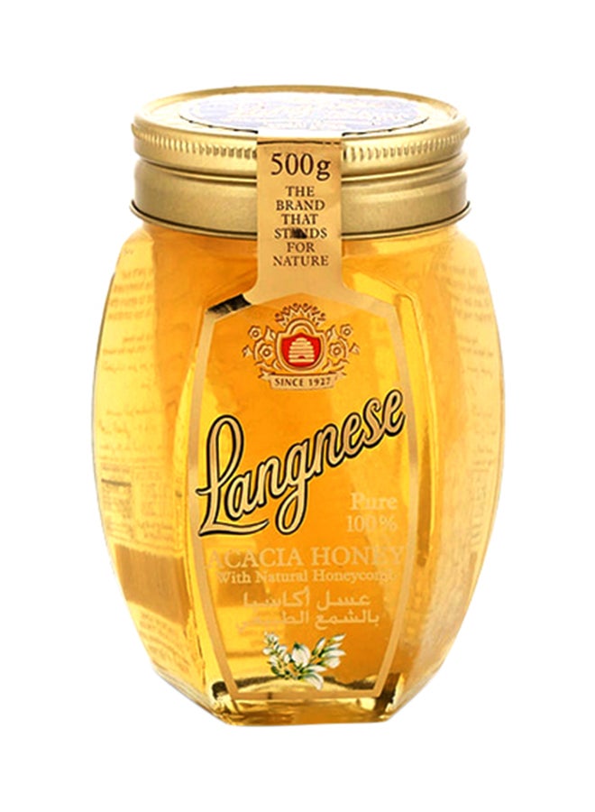 لانجنيز عسل أكاسيا بالشمع الطبيعي 500جرام - Image 1