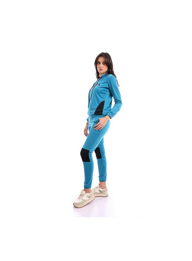 Sport Training Suit With Everyday Print Light Blue