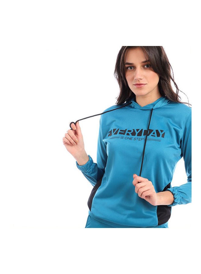 Sport Training Suit With Everyday Print Light Blue