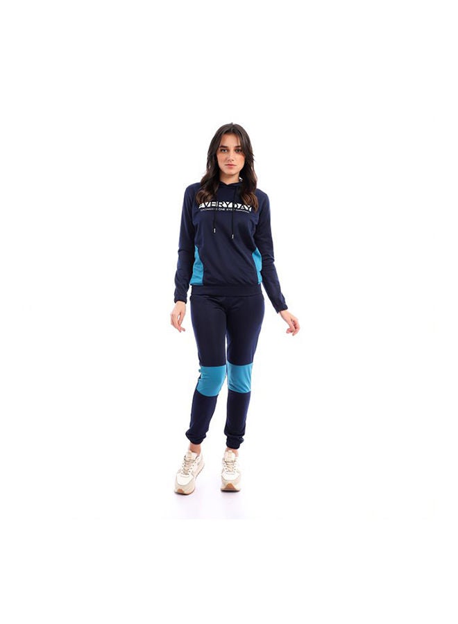 Caesar Sport Training Suit With Everyday Print Navy  - Image 1