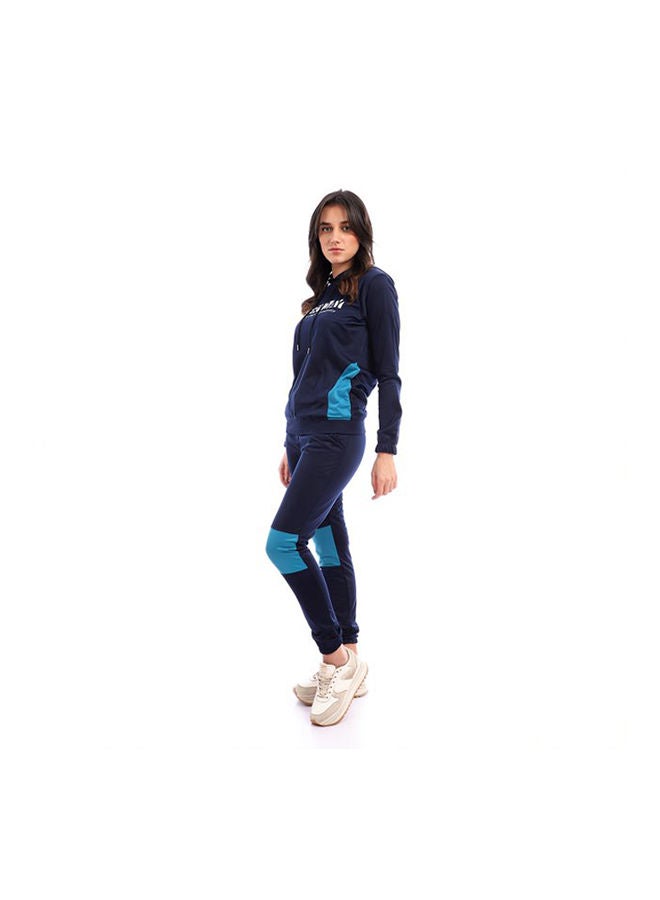 Caesar Sport Training Suit With Everyday Print Navy  - Image 2