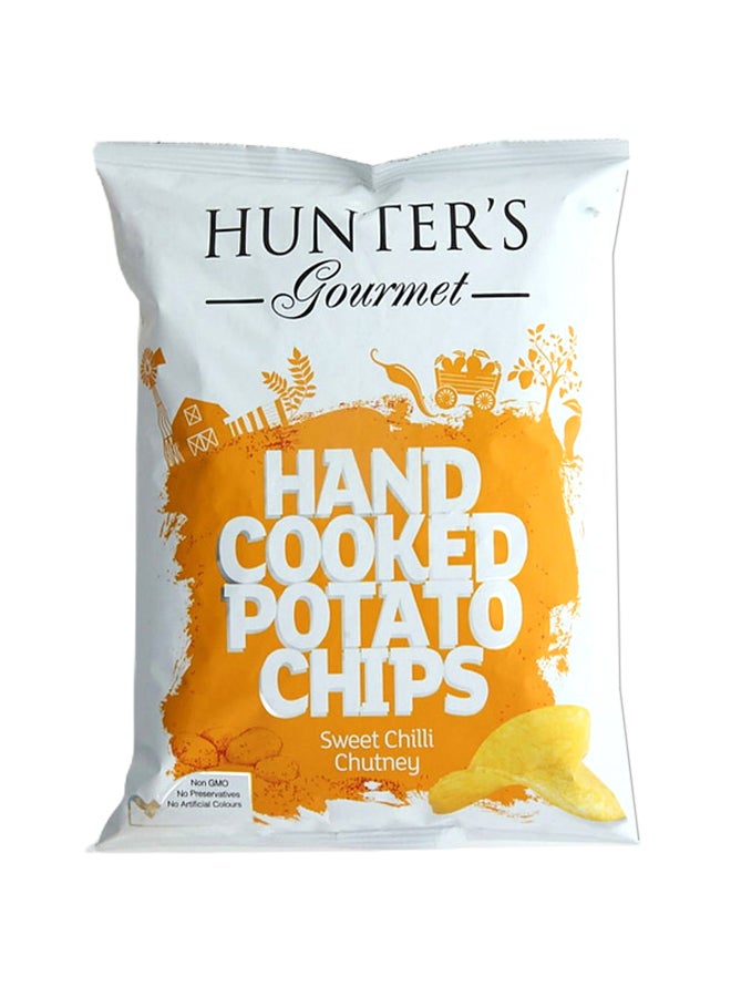Hunter's Gourmet Hand Cooked Potato Chips Sweet Chili Chutney 125grams  - Image 1