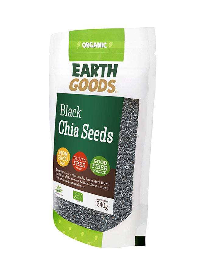 Earth Goods Organic Gluten-Free Black Chia Seeds 340grams  - Image 3