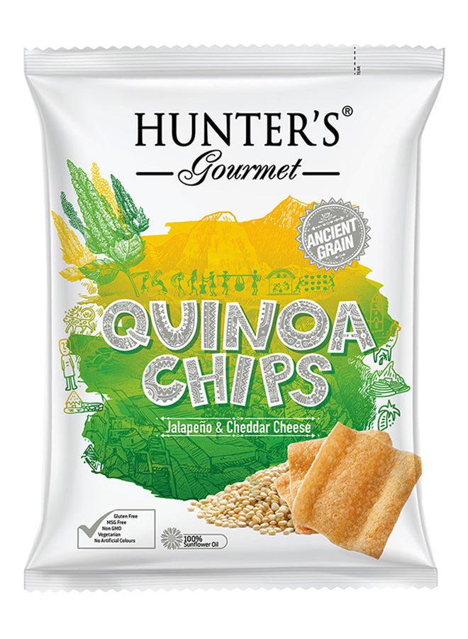 Hunter's Gourmet Quinoa Chips Jalapeno And Cheddar Cheese 75grams  - Image 1