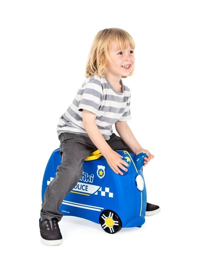 trunki - Percy Police Car Kids Suitcase Multicolour - Image 1
