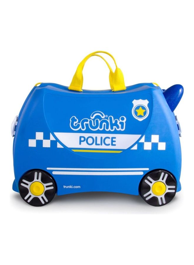 trunki - Percy Police Car Kids Suitcase Multicolour - Image 1