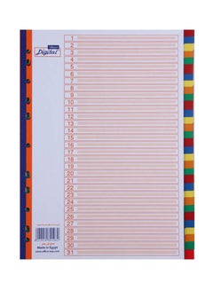 Index Dividers A4 Colored Multicolour