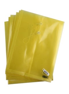 Envelope Folder With String Fs Vertical 6 Pcs Yellow