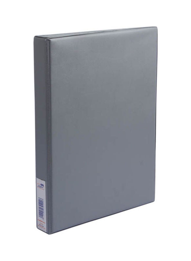 Digital A4 Ring Binder, 2 Ring D Shaped, 4 cm - Grey Grey