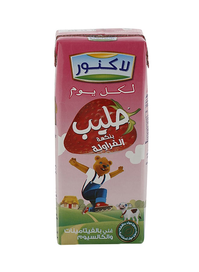 لاكنور حليب الفراولة 180ملليلتر عبوة من 8 قطع  - Image 3