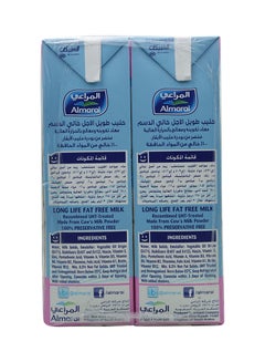Almarai Long Life Milk Fat Free Promo 1Liters Pack of 4  - Image 3
