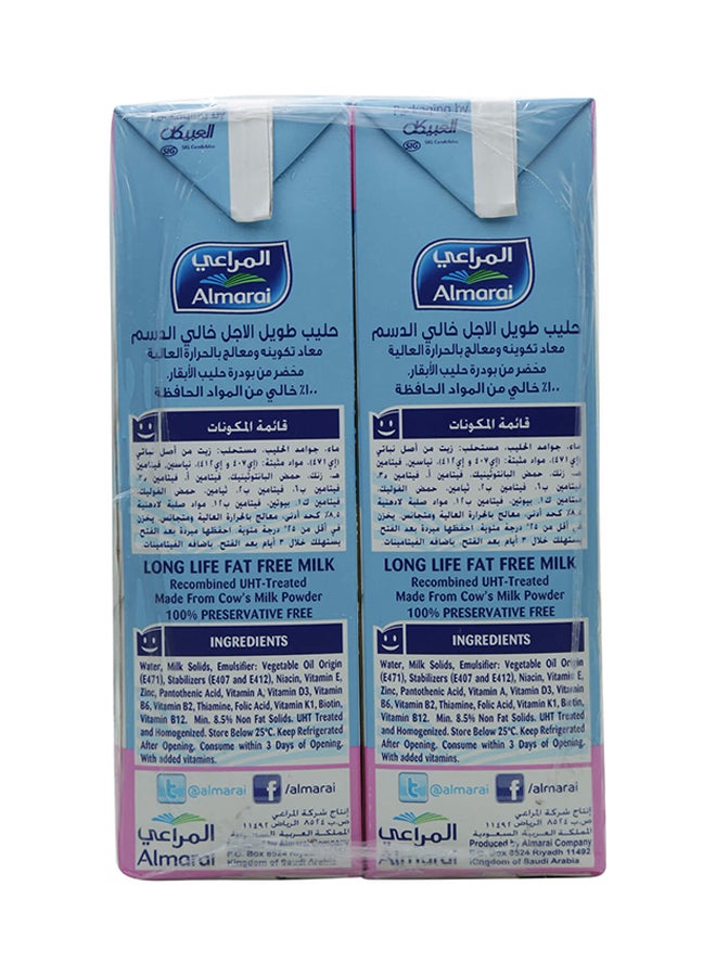 Long Life Milk Fat Free Promo 1Liters Pack of 4
