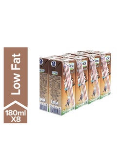 Long Life Milk Low Fat Chocolate 180ml Pack of 8