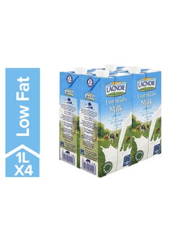 Lacnor Long Life Milk Low Fat Plain 1Liters Pack of 4  - Image 1