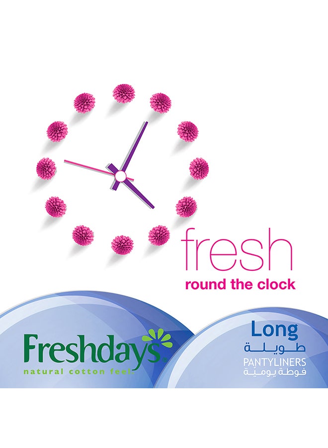 Freshdays - Pantyliners Long Scented 52+20 Free White - Image 1