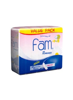 Fam Feminine Napkins Maxi Non Wing Romance 40 Pads White  - Image 1