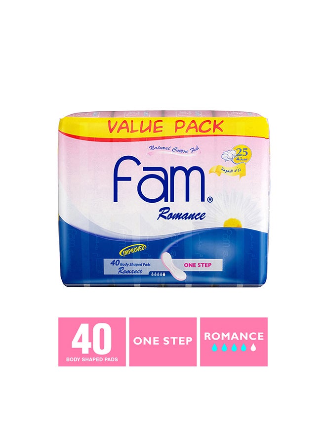 فام فوط صحية ماكسي للسيدات بدون أجنحة 40 فوطة أبيض - Image 3