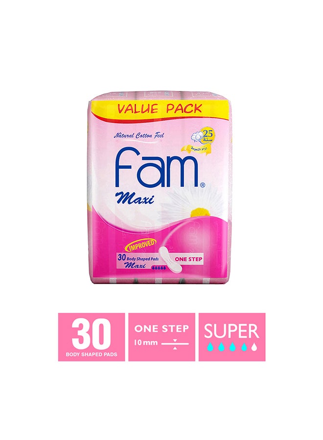 Maxi Sanitary Pad Without Wings Super 30 Pads - v1641208330/N12277049A_3