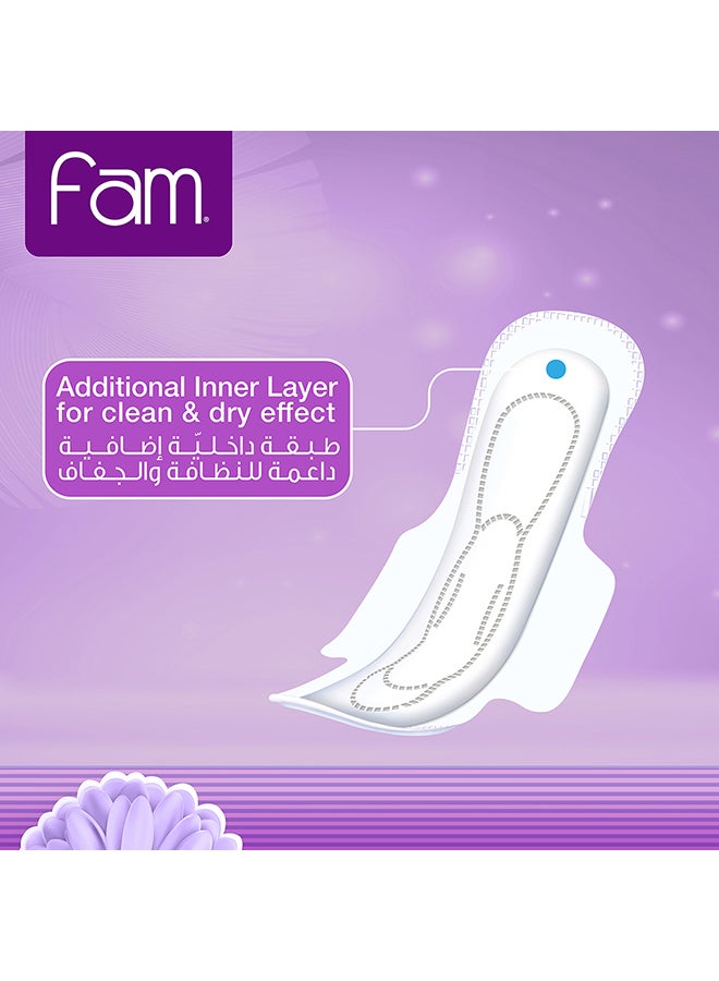 فام فوط صحية للنساء ماكسي كلاسيك بأجنحة، سوبر - 8 قطع - Image 5