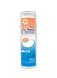 Sanita 100% Cotton Pads, 80 Round Pads  - Image 1
