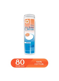 Sanita 100% Cotton Pads, 80 Round Pads  - Image 4