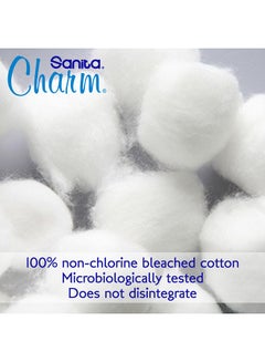 Sanita 100% Cotton Pads, 80 Round Pads  - Image 3