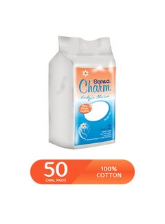 Sanita 50-Piece Cotton Pad White 70x90mm  - Image 4
