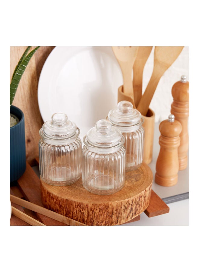 Home Box 3-Piece Canister Set Clear 300ml  - Image 2