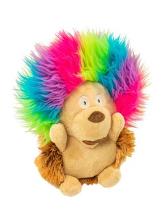 goDog Crazy Hairs Hedgehog With Chew Plush Toy Multicolour 45grams 