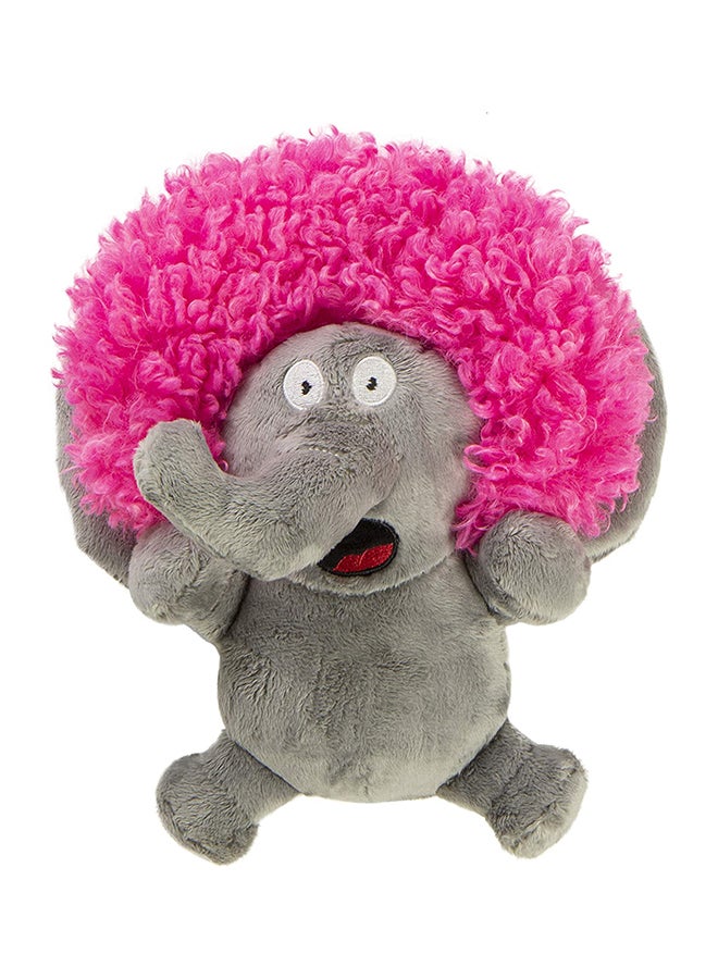 goDog - Crazy Hairs Elephant With Chew Plush Toy Multicolour 45grams - Image 1