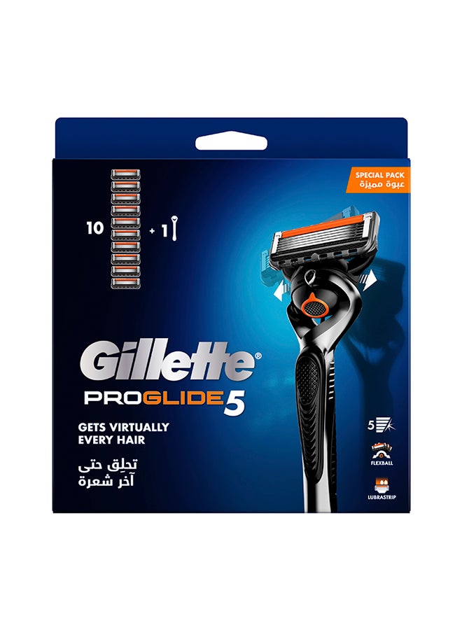 Gillette - Pro Glide Handle With 10 Blades - Image 1