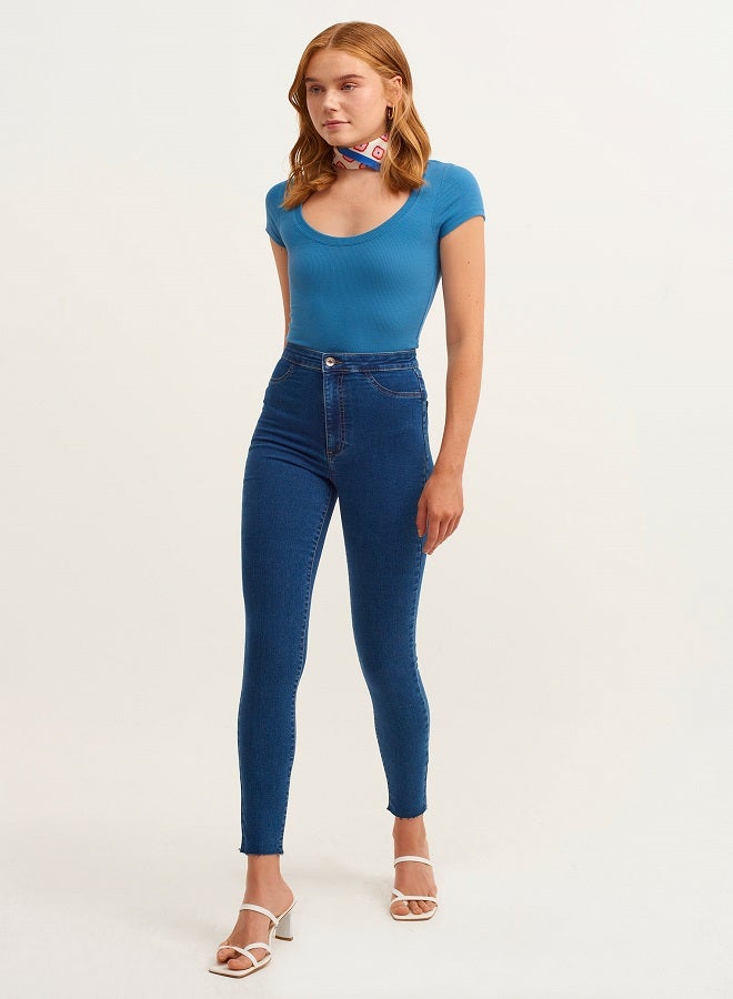 OXXO - Casual Skinny Jeggings Mid Denim - Image 1