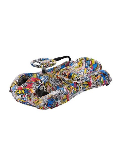 Crazy Cart Drift Electric Go Kart Ride On With Seat And LED Light for Kids multicolour 84x52x38cm