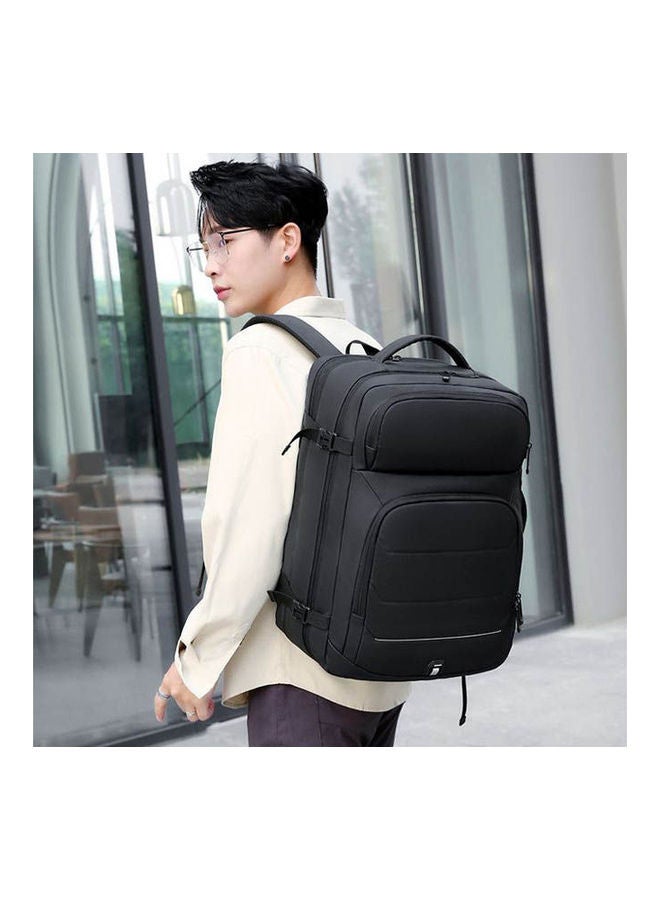 17-Inch ONE Compartment Laptop Travel Waterproof Business With USB Charging Black - Image 2