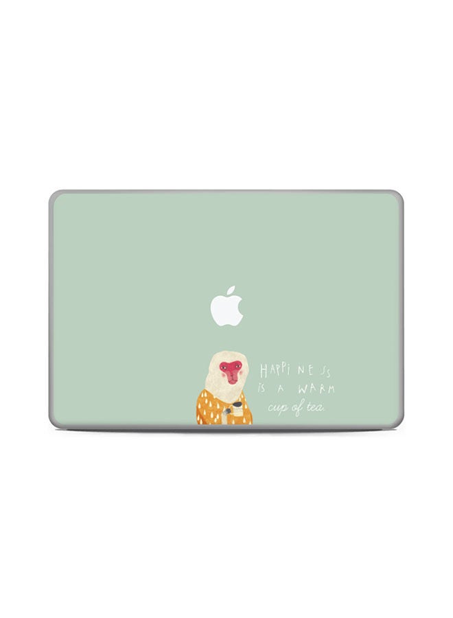 Monkey Happiness Skin Cover For Macbook Pro 13 2015 Multicolour 
